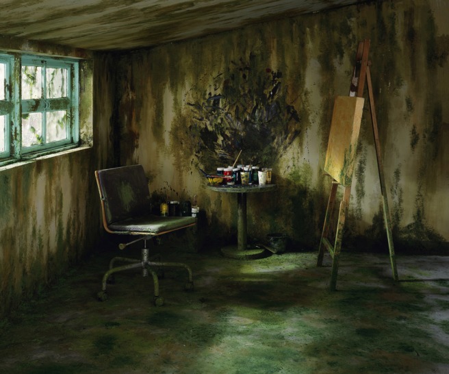 Chen-Wei-Mossy-Room-2011-Color-Photograph-Archival-Inkjet-Print-150cm-X-180cm